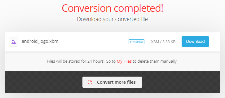 Conversion completed